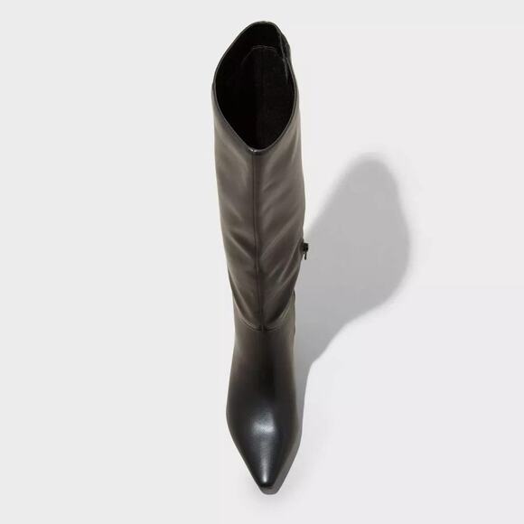 Universal Thread Kendra Kitten Heel Tall Dress Boots With Memory Foam Insole - 9 - Picture 2 of 4
